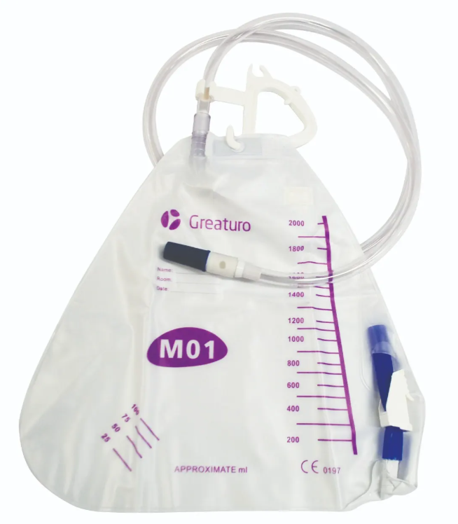 Bolsa recolectora de orina Medstar de larga duración para cama 2000 ml