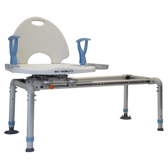 SILLA DUCHA ALUMINIO DESLIZABLE Y ROTATORIA